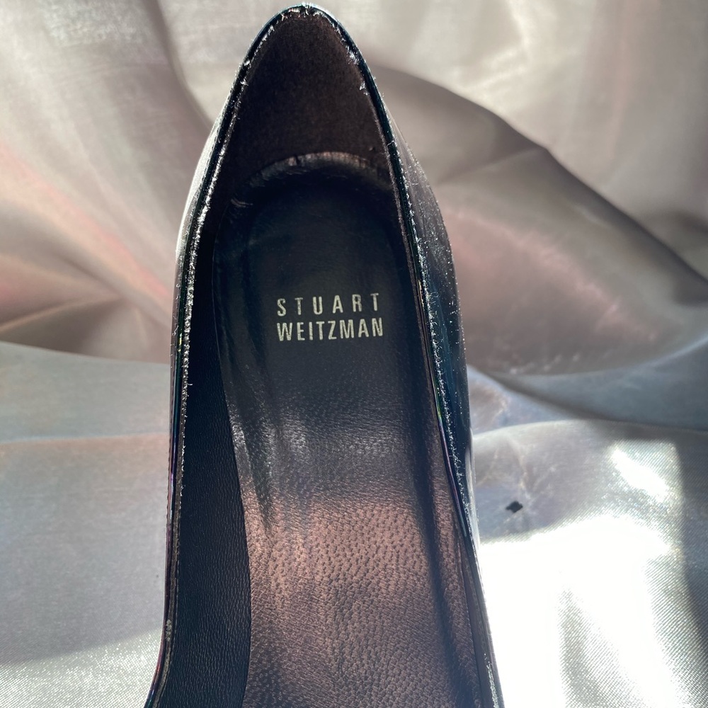 Stuart Weitzman Black Pearlized Pointed Pump - image 6